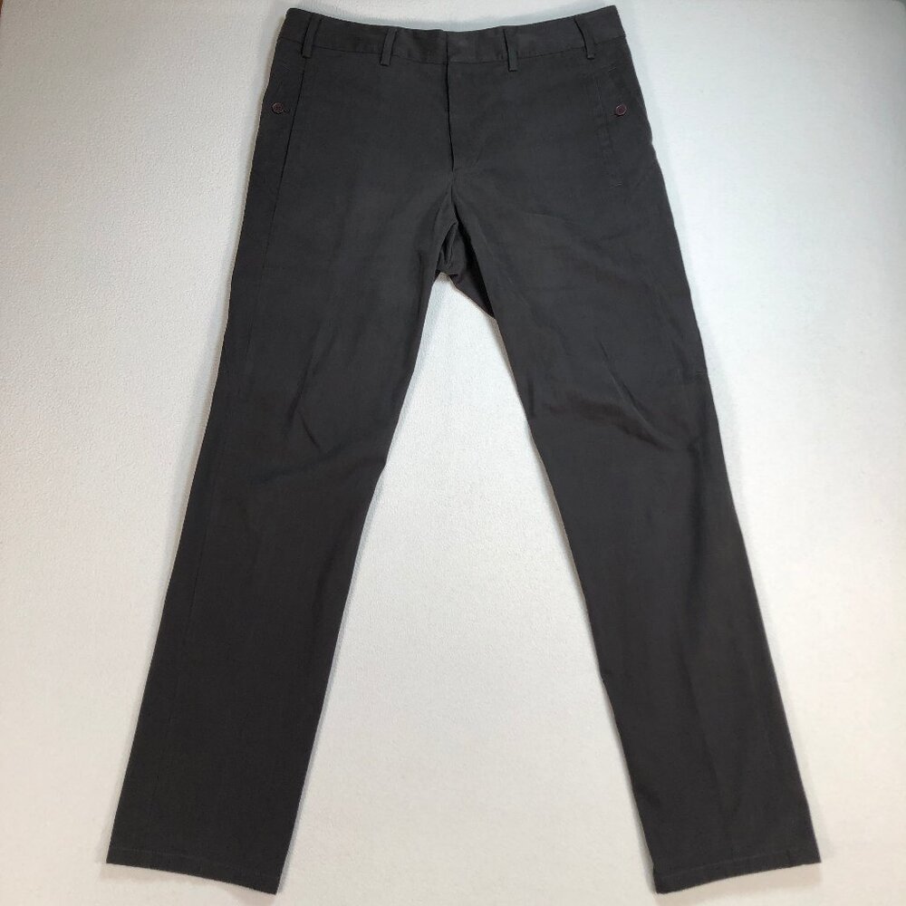Marithe Francois Girbaud Pants Men's 36x33 Gray Brown Chinos GIR+A&F srl Italy